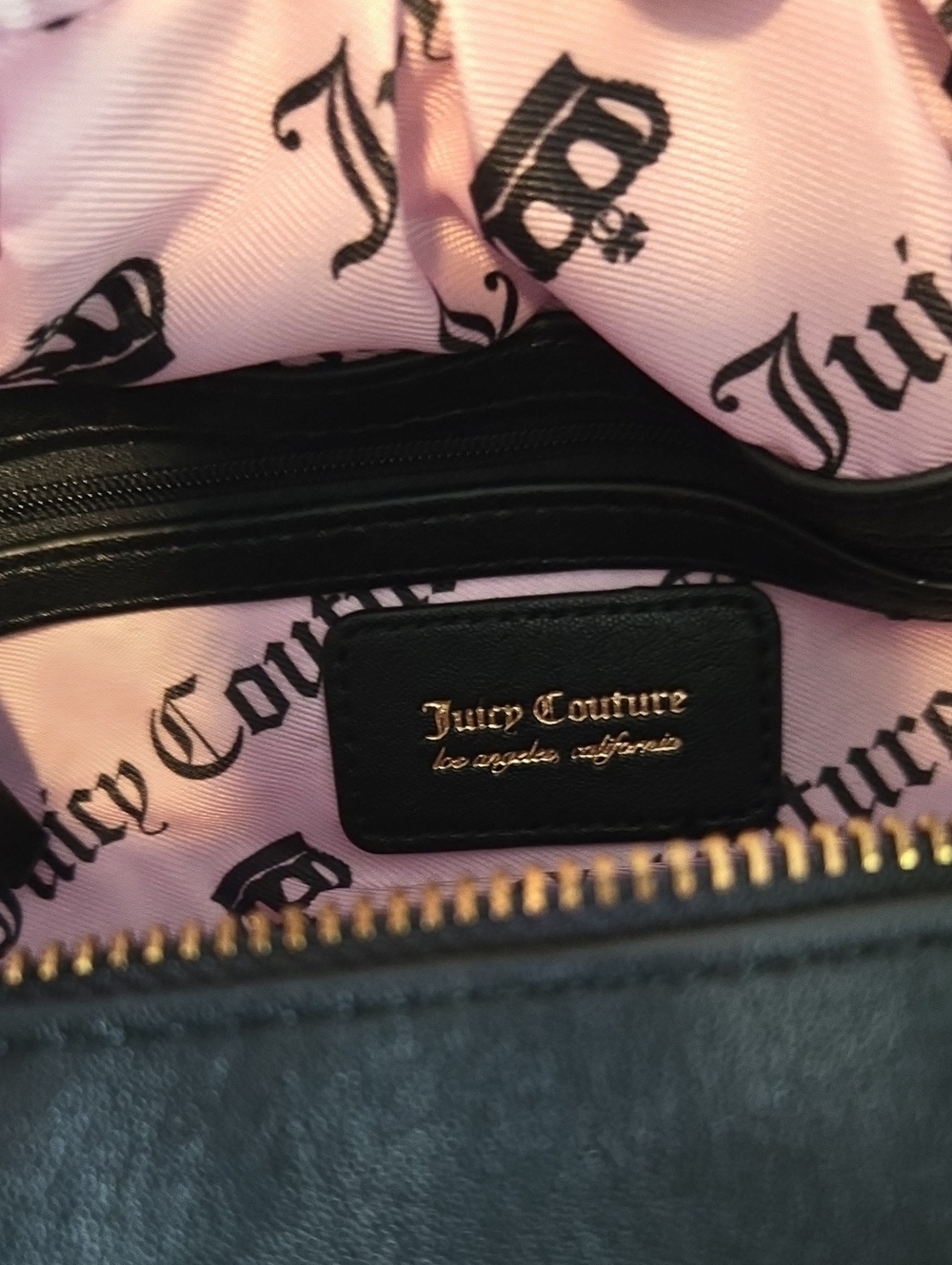 Juicy Couture Romance Cow Print HOBO Bag In Black And White - Picture 9 of 11